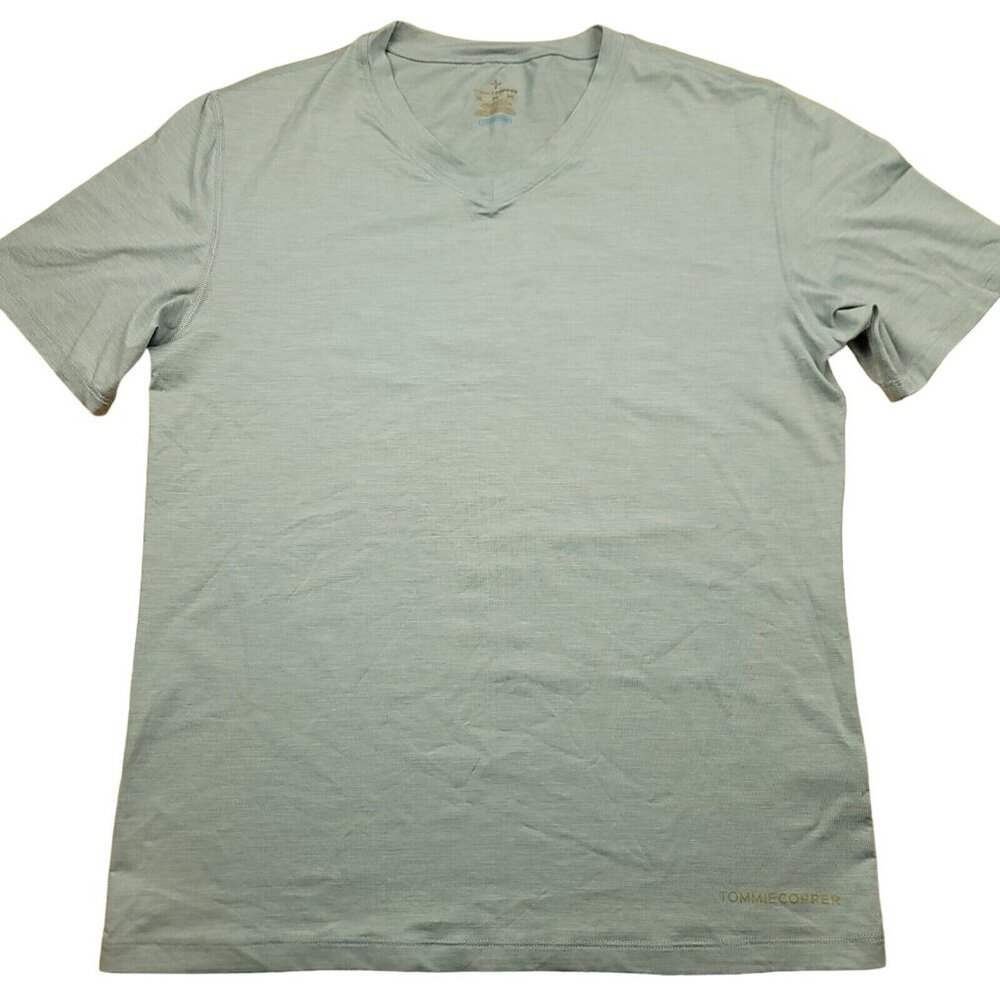 Tommie Copper Mens 2XL Shirt Cool Copper Compression Gray Train Running‎ Workout